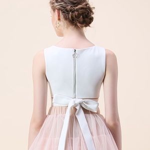 Chicwish Ivory Crop Top with Back Bow